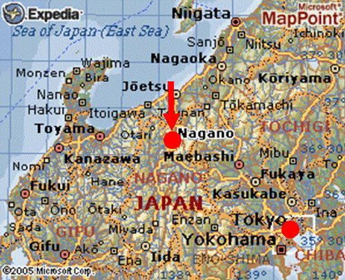 map of japan cities english. Venue is Nagano City,