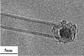 TEM image of Double walled Carbon nanotube